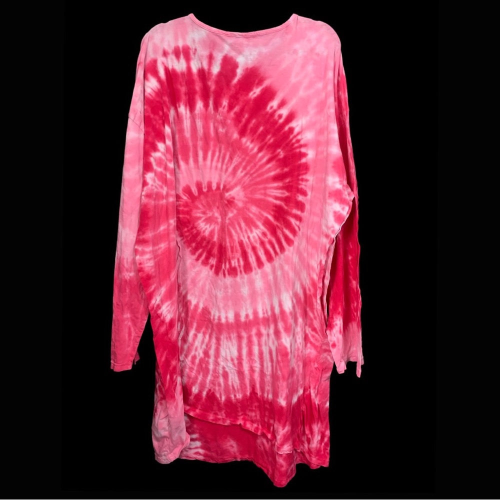Just Love 100% Cotton Pink Tie-Dye Tunic - Picture 2 of 5